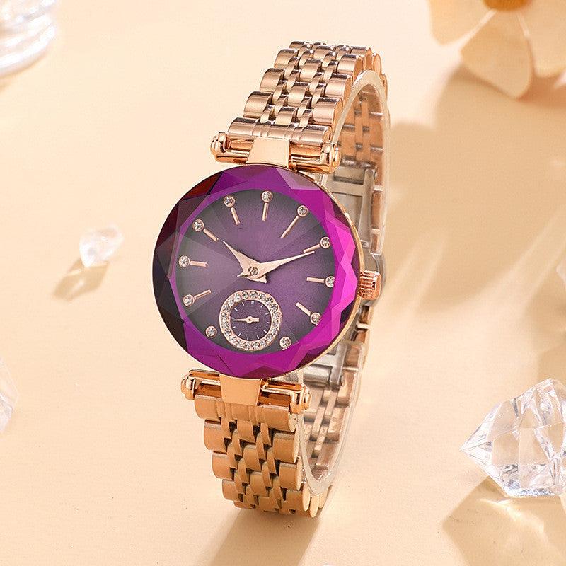 Women's Fashion Simple Cut Quartz Watch Steel Band - Nioor