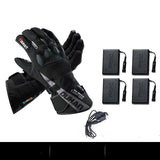 Electric Heating Gloves Men's Motorcycle Winter Warm Waterproof Anti-fall - Nioor