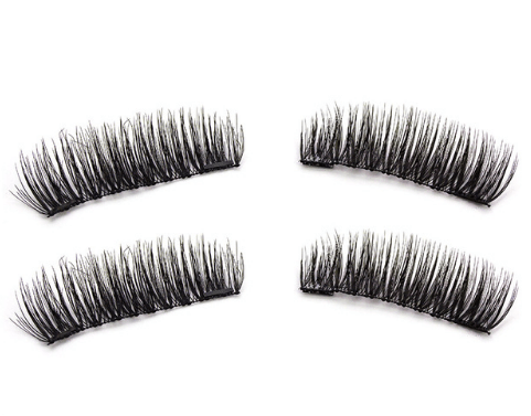 3D double magnet false eyelashes 24P double magnet false Mascara free magnetic false eyelash double magnet eyelashes - Nioor