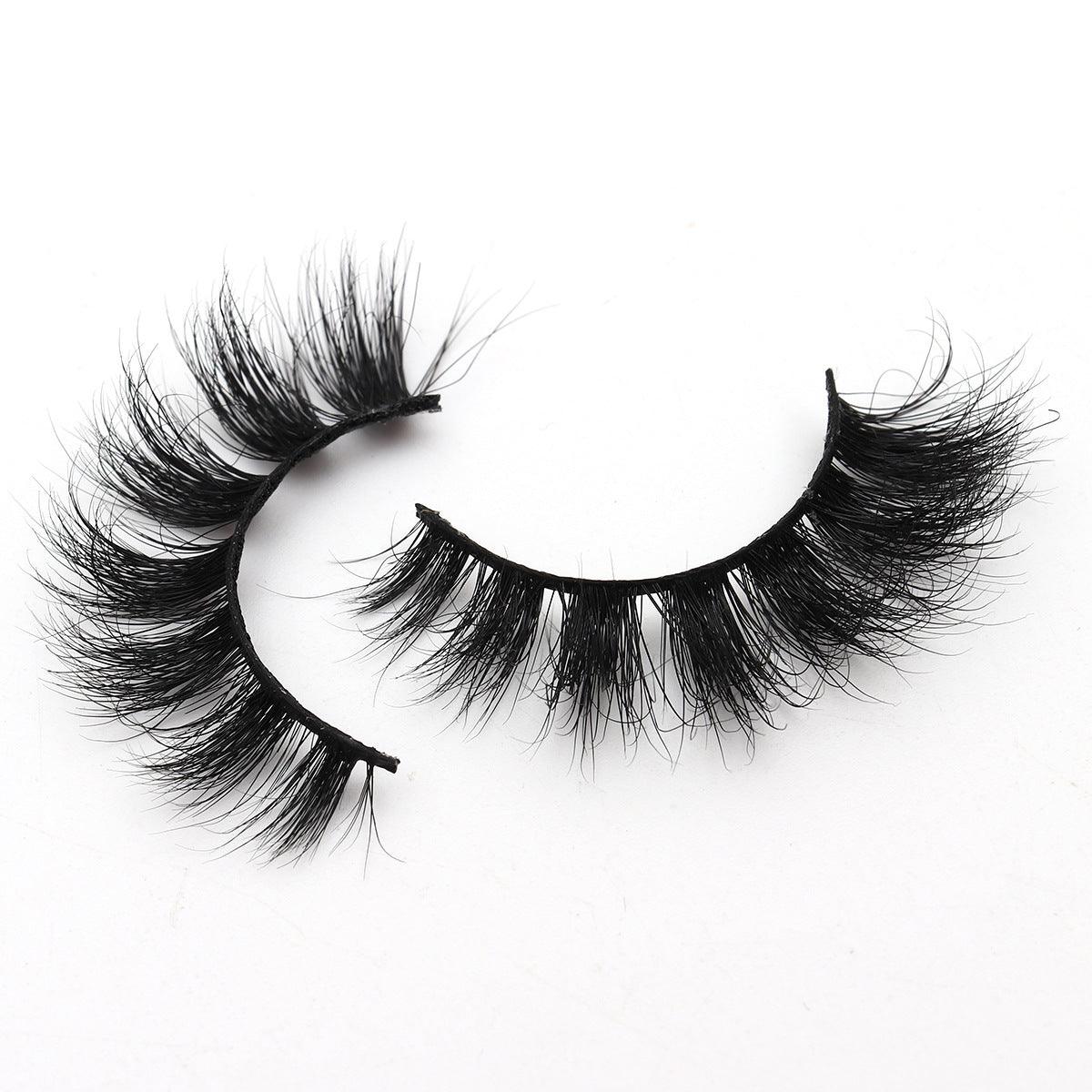 3D mink hair thick natural false eyelashes - Nioor