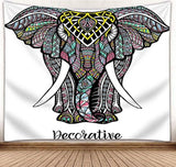 3D Mural Elephant Tapestry Wall Hanging Bohemian Hippie Bedroom Background Cloth Printing Home Decor - Nioor