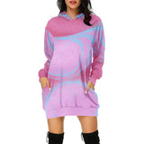 3d Sweater Dress Hooded Digital Printing - Nioor