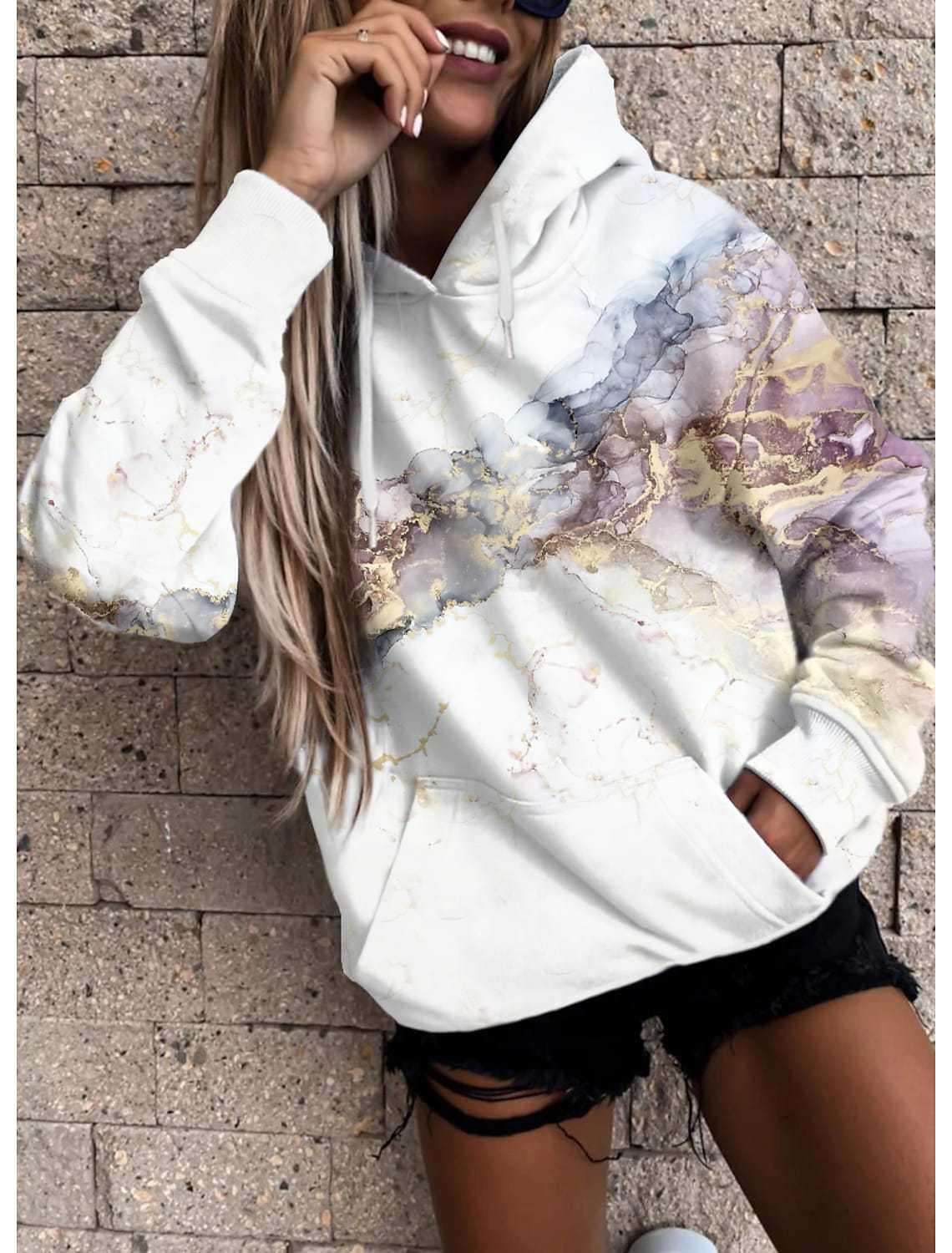 3D Sweatshirt Digital Printing Ladies Top - Nioor