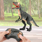 Remote Control R C Walking Dinosaur Toy With Shaking Head,Light Up Eyes & Sounds ,Velociraptor,Gift For Kids Amazon Platform Banned - Nioor