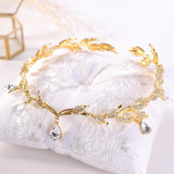 New Golden Crown Headband Wedding Headdress - Nioor