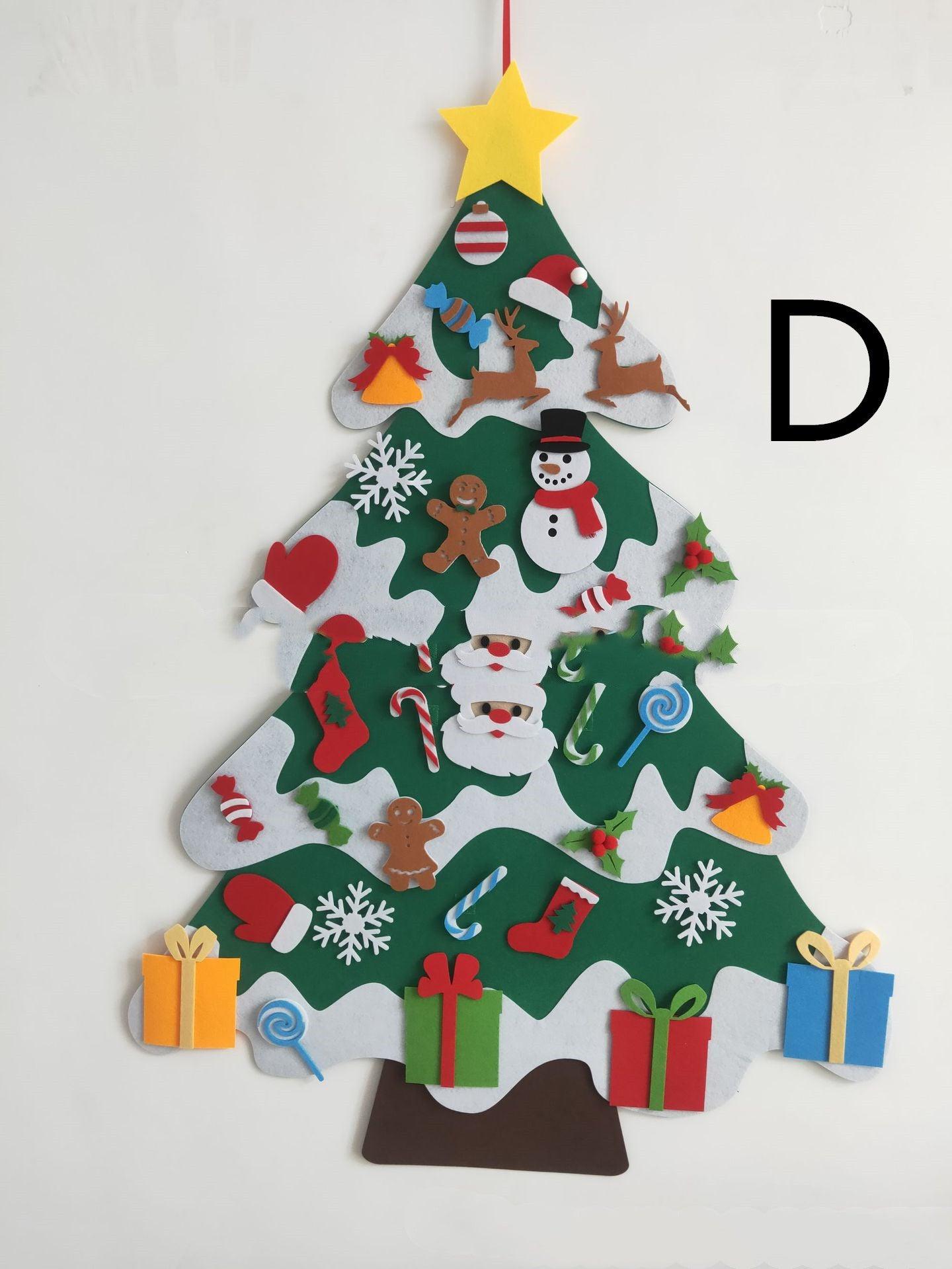 DIY Felt Christmas Tree With Three-dimensional Christmas Tree - Nioor