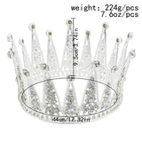 Fashion Bridal Hair Accessories Alloy Hollow Diamond Crown - Nioor