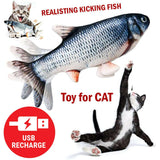 Electric Fish Cat Toy Realistic Interactive Kicker Jumping Dancing Kitten Toys - Nioor