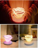 4 Colors Romantic Rose-shape Three Lighting Level Dimming Touch Night Light Valentine's Day Night Light - Nioor