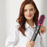 4 Heads Hot Air Black Cold Air Comb Hair Dryer Hair Dryer Hair Dryer Curled Iron Rotating Brush 4 In 1 - Nioor