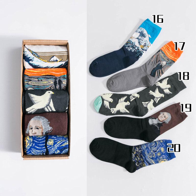 Flow Street Spring And Autumn Long Tube Cotton Socks Tide Brand - Nioor