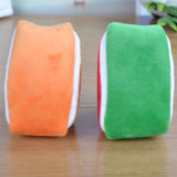 Children's Day Creative Gift Plush Solid Triangle Fruit Zero Wallet Coin Bag Key Bag Strap - Nioor