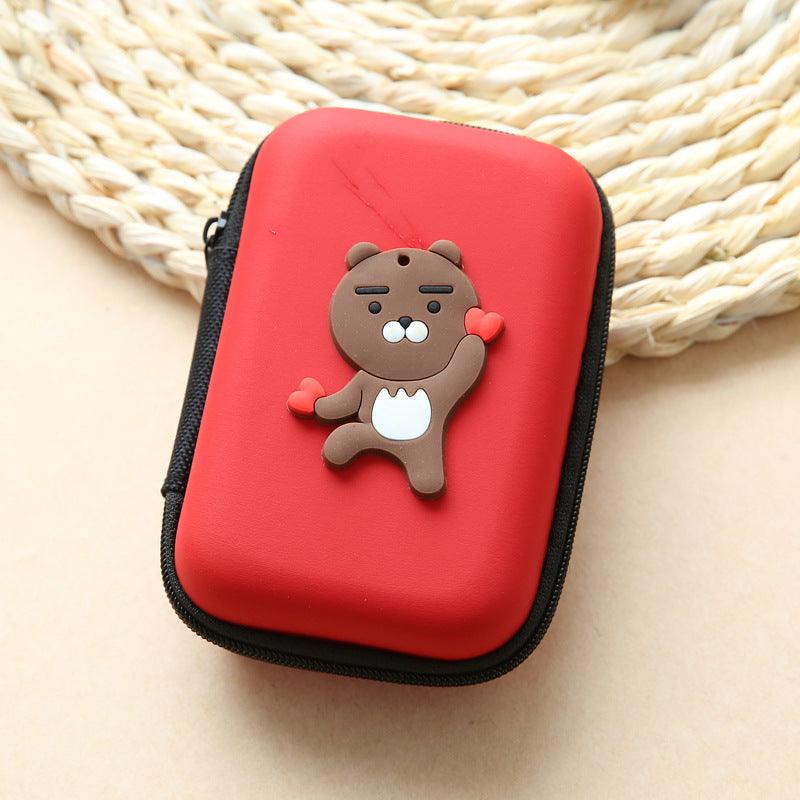 Direct selling new cute zero wallet cartoon earphone collector charger Box Coin handbag wholesale - Nioor