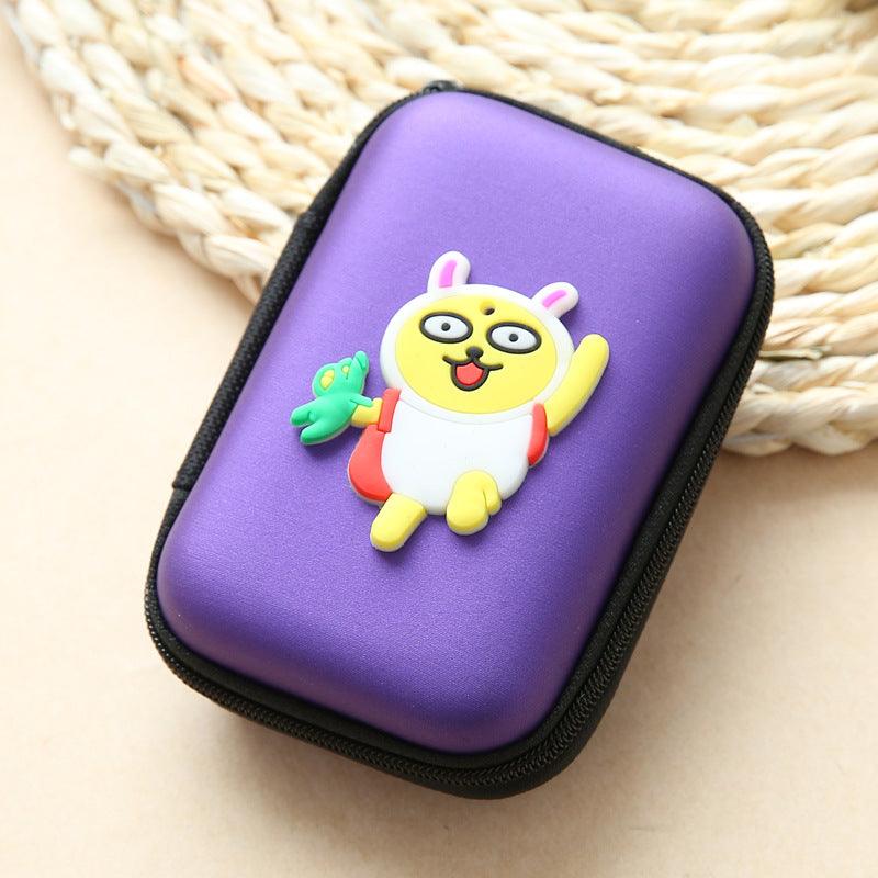 Direct selling new cute zero wallet cartoon earphone collector charger Box Coin handbag wholesale - Nioor