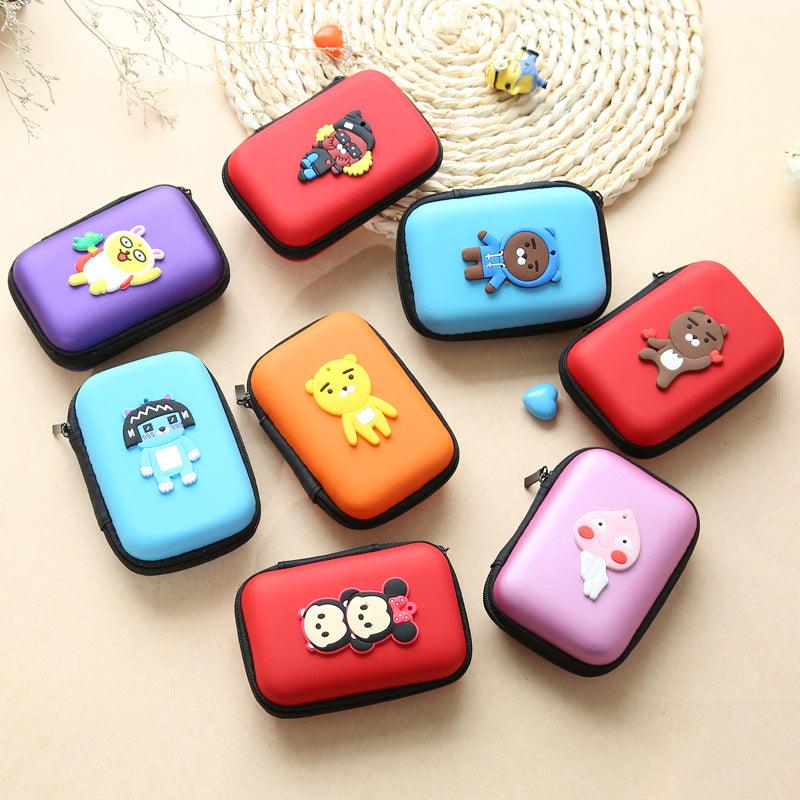 Direct selling new cute zero wallet cartoon earphone collector charger Box Coin handbag wholesale - Nioor