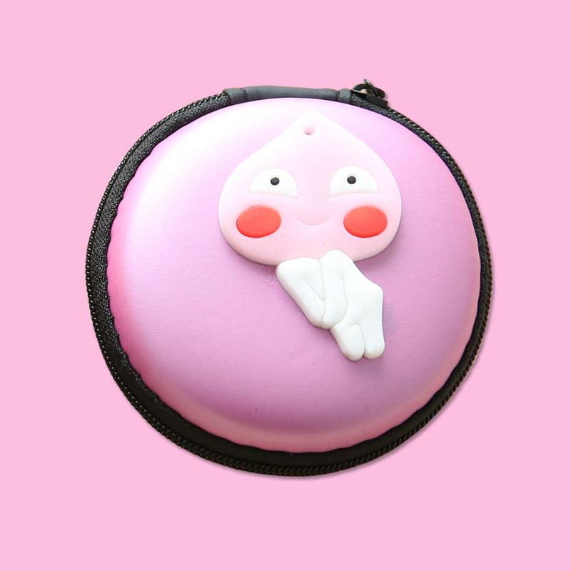 Direct selling new cute zero wallet cartoon earphone collector charger Box Coin handbag wholesale - Nioor