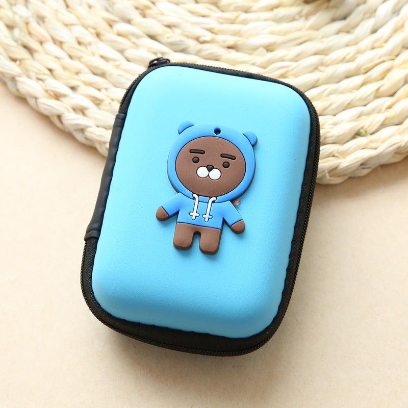 Direct selling new cute zero wallet cartoon earphone collector charger Box Coin handbag wholesale - Nioor