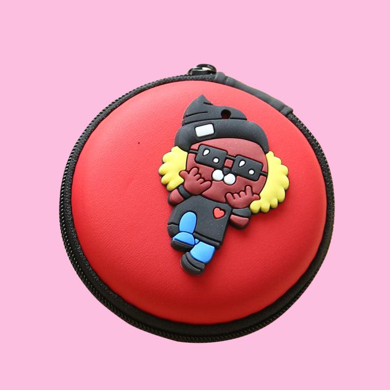 Direct selling new cute zero wallet cartoon earphone collector charger Box Coin handbag wholesale - Nioor