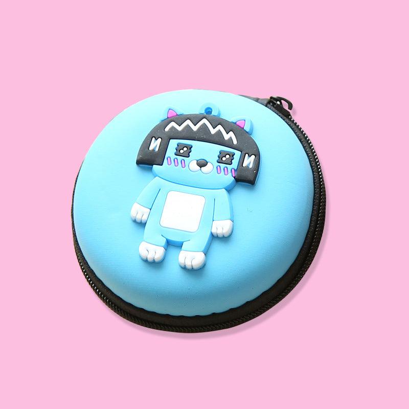 Direct selling new cute zero wallet cartoon earphone collector charger Box Coin handbag wholesale - Nioor