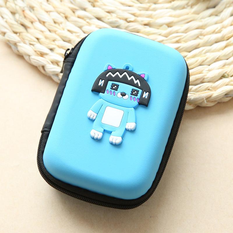 Direct selling new cute zero wallet cartoon earphone collector charger Box Coin handbag wholesale - Nioor