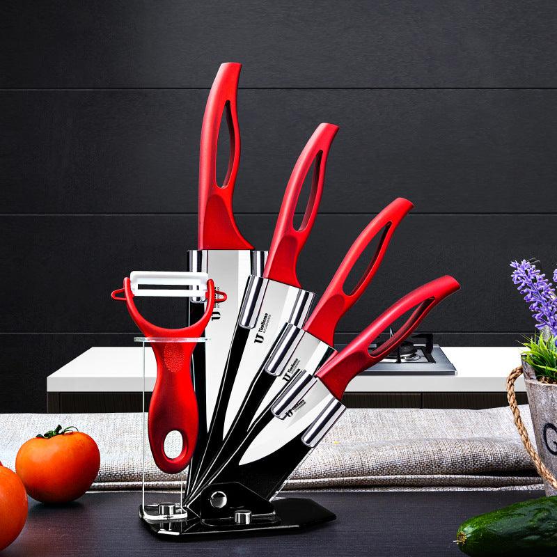 Ceramic Knife Set With New Painted Handle - Nioor