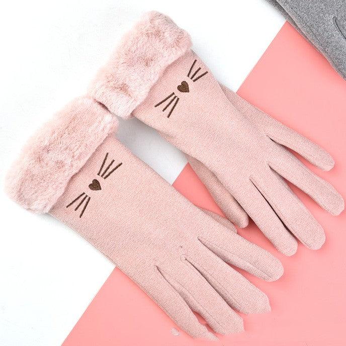 Women's Winter Fleece-lined Thermal Touch Screen Gloves - Nioor