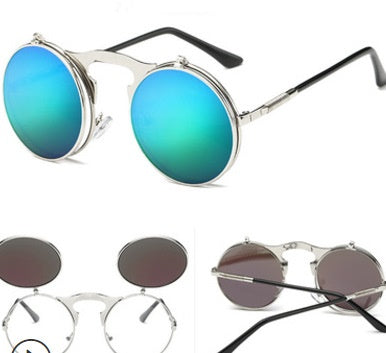 Sunglasses Round Metal Women Style Retro