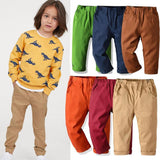 Student School Uniform Pants Baby Cotton Casual Trousers