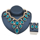 Fast Selling Explosion, Middle East, Europe And America, Colorful Exaggerated Bride Necklace, Earring Set, Cross Border High Quality Goods Supply - Nioor