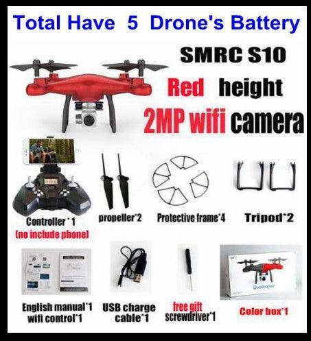 Sales Promotion WiFi 2MP Camera With S10 SMRC FPV Quadcopter Drone Helicopter UAV Micro Remote Control Toy RACER KIT Aircraft - Nioor