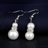 The Bride Wedding Earrings Necklace Three Piece Suit Danbi Pearl Necklace Jewelry. - Nioor