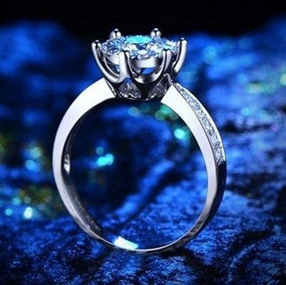 Wish fashion engagement ring exquisite eight heart eight arrow zircon ring female jewelry wholesale - Nioor