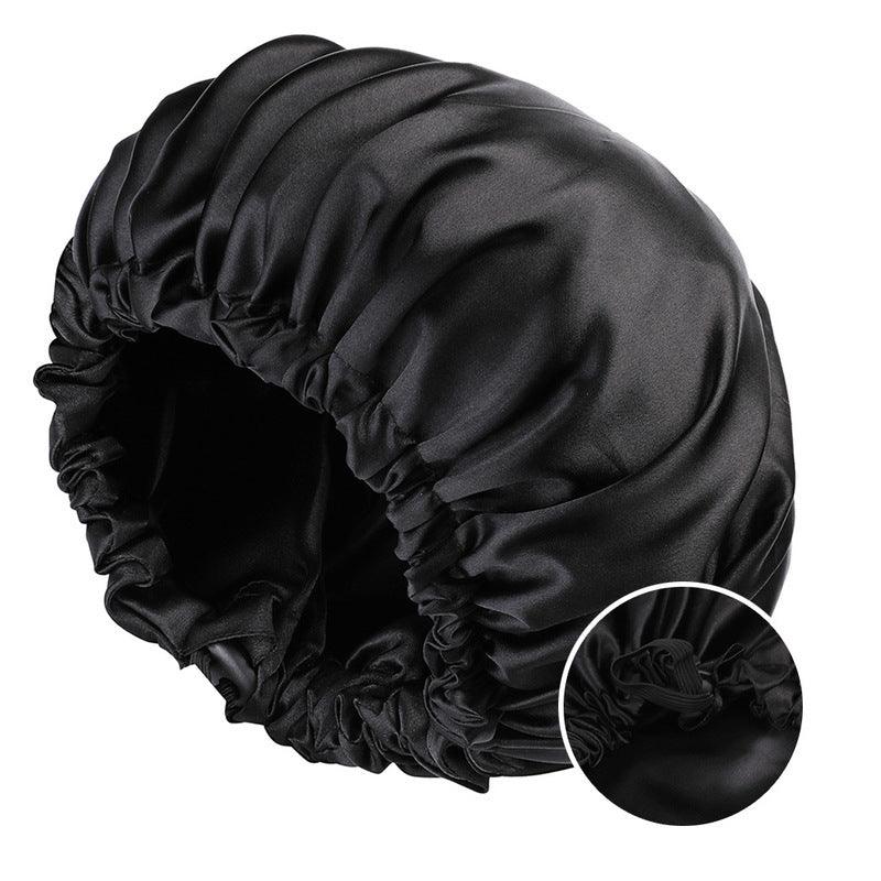 New Women's Fashion Double-layer Satin Sleeping Hat - Nioor