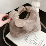 Winter Tote Cute Plush Women