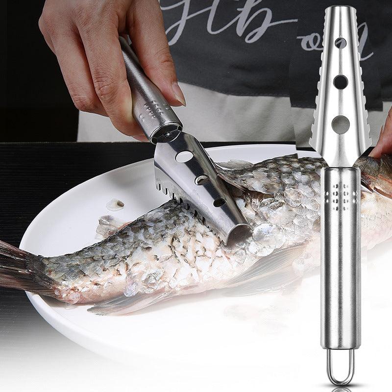 430 Stainless Steel Scale Removing Artifact Fish Killing Tool Kitchen Gadgets - Nioor