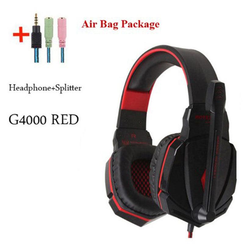 Wired Gaming Headset Headphones Surround Sound Deep Bass Stereo Casque Earphones With Microphone - Nioor