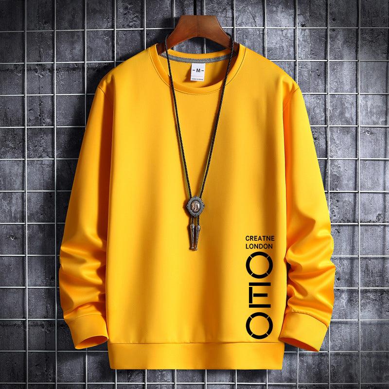 Thin Round Neck Sweater Men's Korean Hipster Sports Hoodie Male Student Coat Men - Nioor