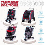 Rain cover for dog trolley