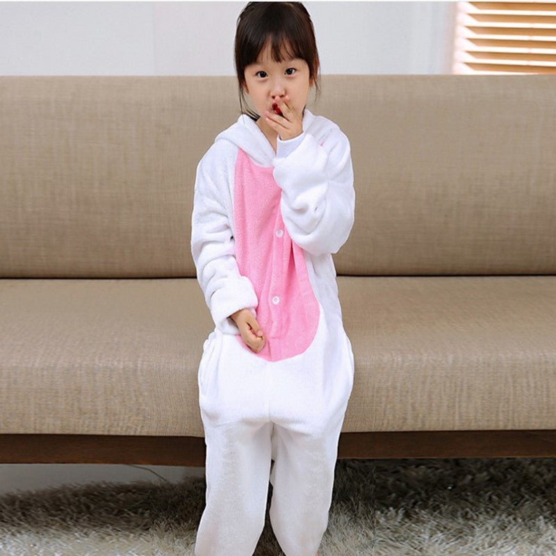 Children's Cartoon One-piece Pajamas For Home Wear