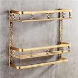 European style bathroom shelf double bathroom - Nioor