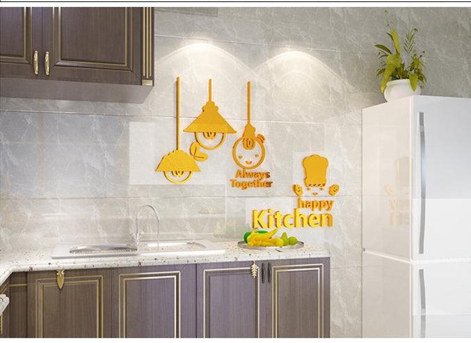 Cute minimalist kitchen decoration wall sticker - Nioor