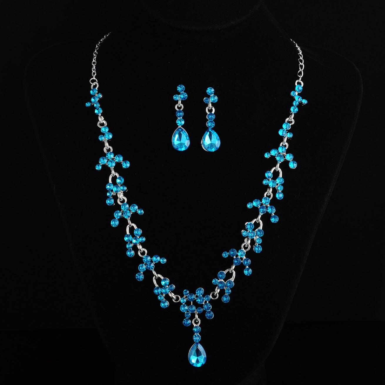 Bridal jewelry, necklace, earring set, wedding dress, jewelry accessories, fast selling pass - Nioor