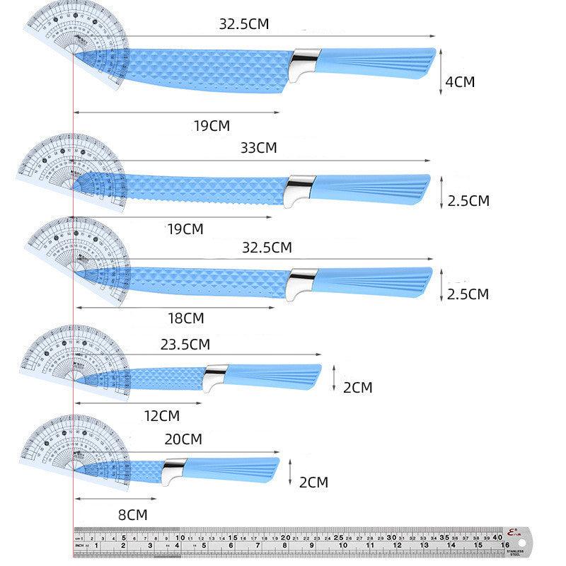 Colorful Household Acrylic Knife Six-piece Set - Nioor