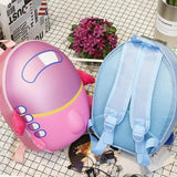 Wholesale children's cartoon kindergarten schoolbag small aircraft hard shell backpack waterproof eggshell double shoulder bag - Nioor