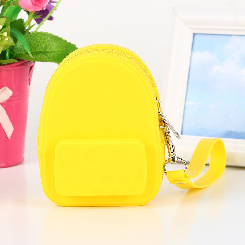 Lovely silicone earphone backpack portable handbag, handbag, handbag, purse, zero purse, children's candy color key bag manufacturer - Nioor