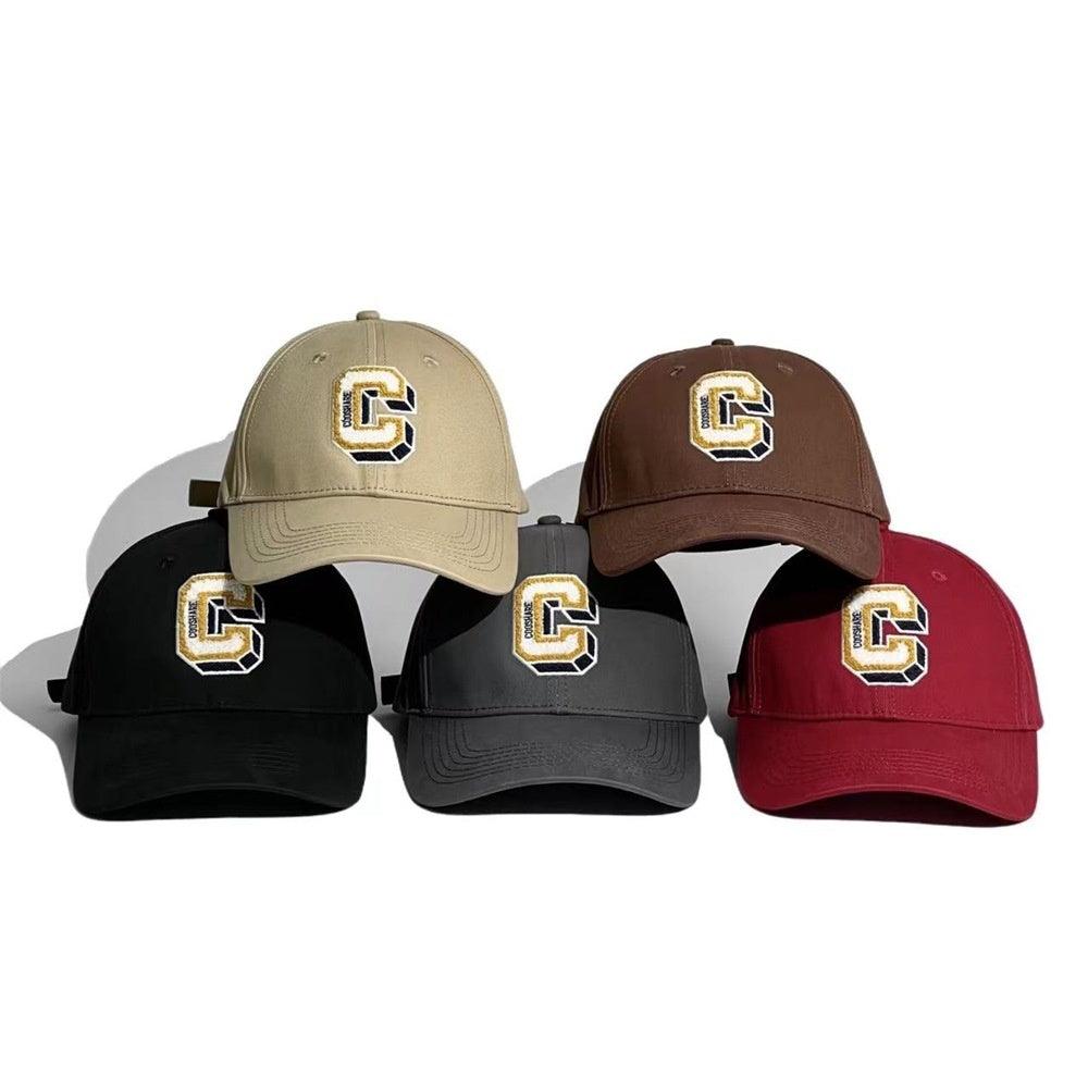 C Letter Hard Crown Baseball Cap Female - Nioor