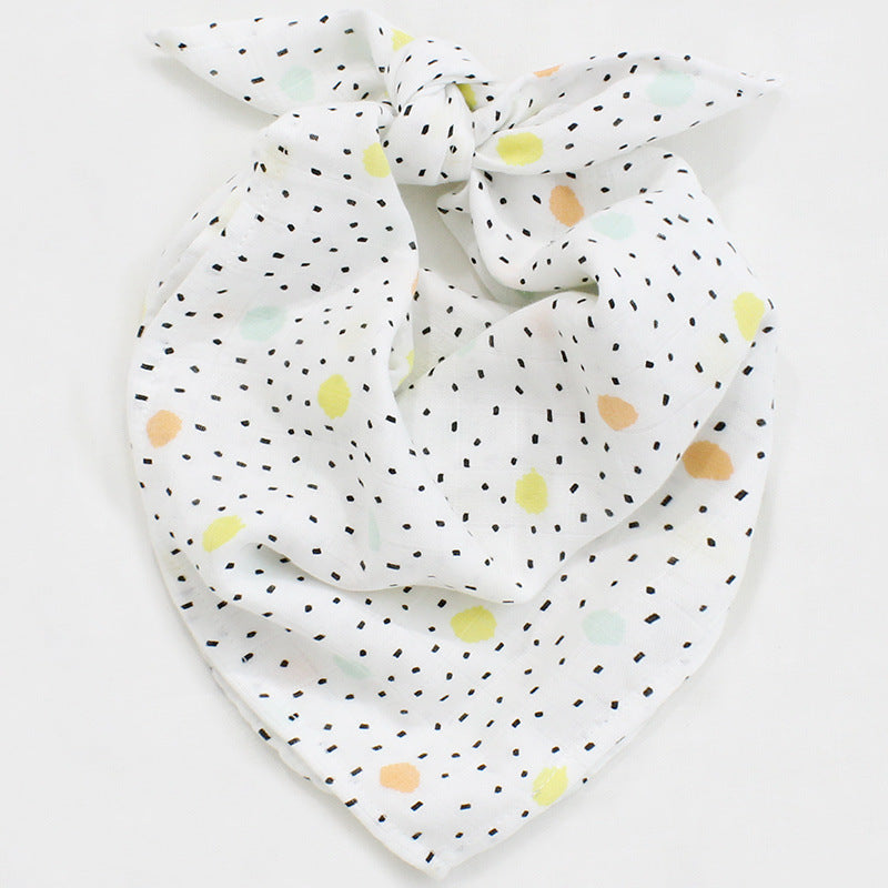 Bamboo Cotton Gauze Small Square Baby Saliva Towel