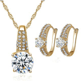 Bridal Necklace And Earrings Jewelry Set - Nioor