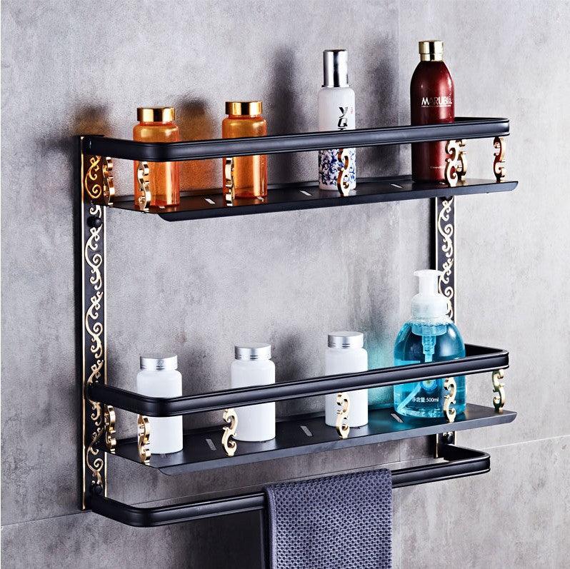 European style bathroom shelf double bathroom - Nioor