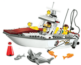 Shark and Fishing Boat Model Building Blocks - Nioor